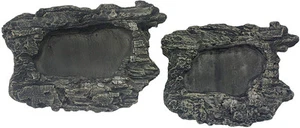 Komodo Habitat Rock Bowl Black/Tan 1ea/MD - Picture 1 of 1