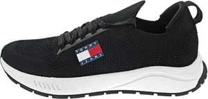 Tommy Jeans TJM Runner Knitted Herren Sneaker schwarz - Bild 1 von 5