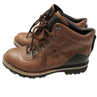 ***RARO*** MERRELL WAITSFIELD BOTAS DE NEVE FEMININAS DE COURO MARROM VIBRAM CAMINHADA TAMANHO 7 - Imagem 1 de 4