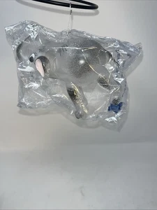 Adorno navideño italiano vintage de vidrio soplado - De Carlini - elefante transparente - Imagen 1 de 11