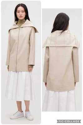 Chaqueta COS Cremallera Gran Tamaño Cuello Grande Mezcla Lana Talla M Foto 1 de 4