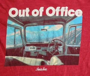 Jack & Jones Original T-Shirt Men's Sz Large Out of Office Outdoors Tee - Picture 1 of 9