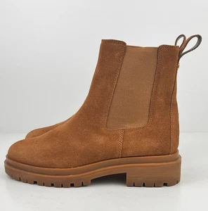 Lauren Ralph Lauren Para Mujer Corinne Chelsea Suela Coñac Gamuza Talla 8.5 - Imagen 1 de 11