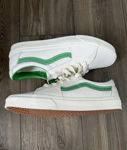 Vans Old Skool Vintage Pelle Bianco Verde VN000CP5BDU Uomo 10,5 Donna 12 - Foto 1 di 6