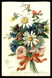 AK Alle guten Wünsche zum Geburtstag, Blumenstrauß - Bild 1 von 2