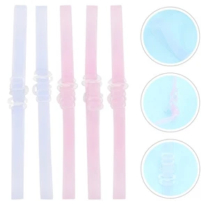 6 Paia/Confezione Tracolla Invisibile Silicone Cinghie di Sicurezza Reggiseno Trasparente - Foto 1 di 12