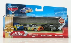 Disney Pixar Cars Darrell Cartrip Bob Cutlass ERROR Piston Cup Gift Pack Rare - Picture 1 of 5