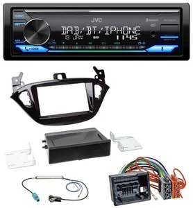 JVC Bluetooth DAB USB MP3 Autoradio für Opel Adam ab 13 Corsa E ab 15 Ablage - Bild 1 von 9
