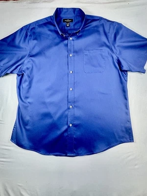Lands End Men's 2XL Blue Short Sleeve Outfitters Button Down - Image 1 of 4