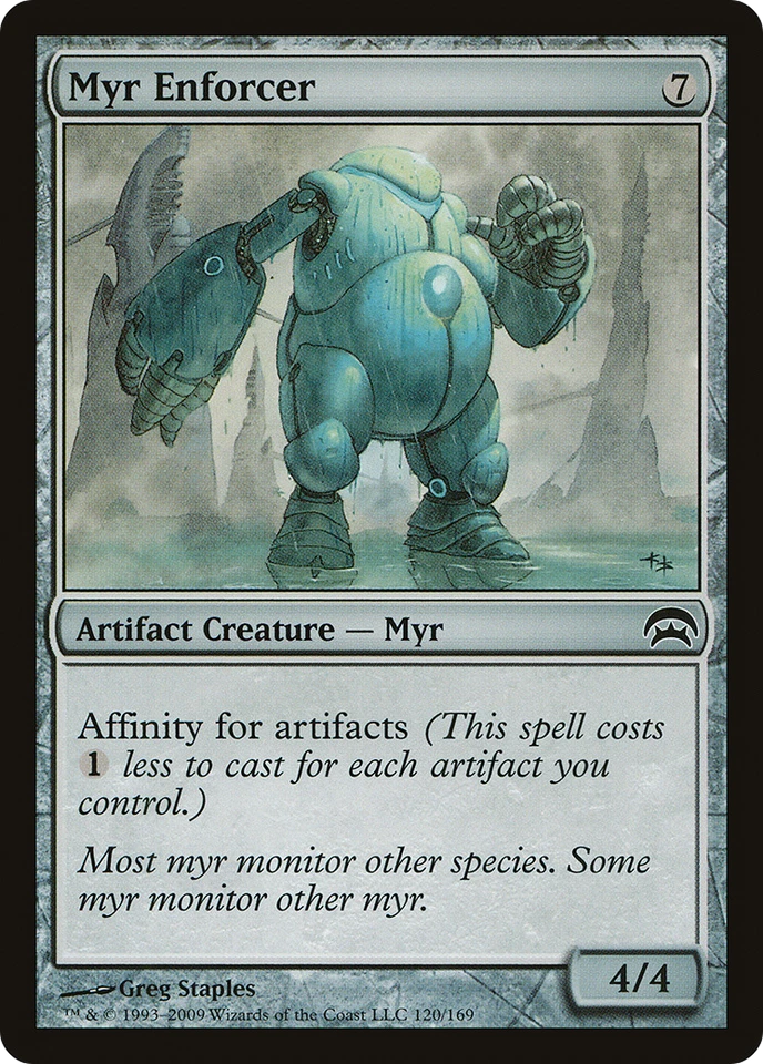 Myr Enforcer #120 (Damaged) Planechase HOP Magic MTG - Image 1 of 1