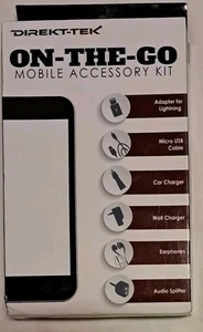 Direkt-Tek On-The-Go Mobile Accessory Kit iOS Devices 7 pcs ttl New / Sealed - Picture 1 of 3