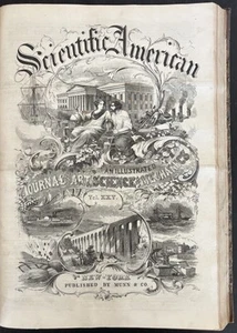 1871 SCIENTIFIC AMERICAN MAGAZINES in BOUND VOL. 51 ISSUES - GREAT ILLUSTRATIONS - Picture 1 of 23