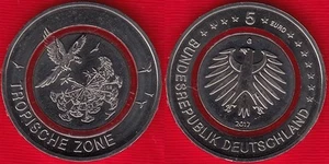 Germany 5 euro 2017 "Tropical zone" G mint UNC - Picture 1 of 1