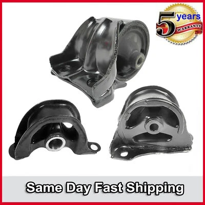 1993 Honda Civic del Sol 1.5L FWD 6534 6520 6506 For 3PCS Engine Motor Mount - Image 1 of 4