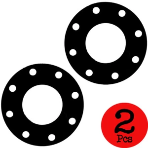 Lot of 2 pcs. Nitrile Rubber Flange Gasket Size 6 Inch #150 Bolt pattern - Picture 1 of 2