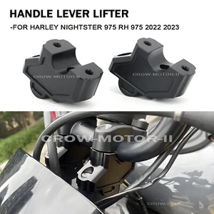 Handlebar Tall Risers Clamp Accessory For Harley Nightster 975 RH 975 2022-2024 - Picture 1 of 9