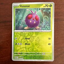 Venonat 048/165 Reverse Holo Common Scarlet Violet 151 Pokemon Card