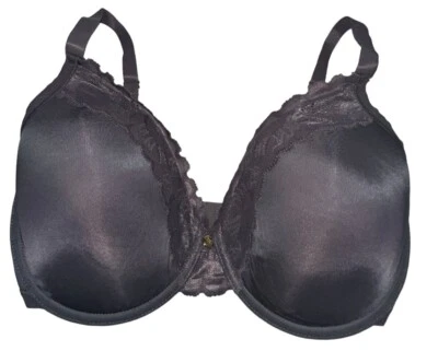 Sutiã Natori 32DDD cinza acabamento em renda contorno refinado underwire fechamento traseiro 7313219 - Imagem 1 de 4