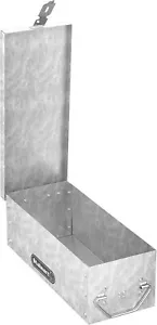 Schlosskasten mit Klappgriff - robuste Metall Aufbewahrungstruhe mit stapelbarem Des... - Bild 1 von 3