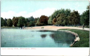 1900s UDB Early MN Postcard Loring Park Minneapolis Minnesota Unposted Unused - Picture 1 of 2