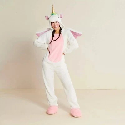 Hyde and Eek Nuevo Adulto PEQUEÑO Peluche Unicornio Con Capucha Disfraz de Halloween Foto 1 de 3