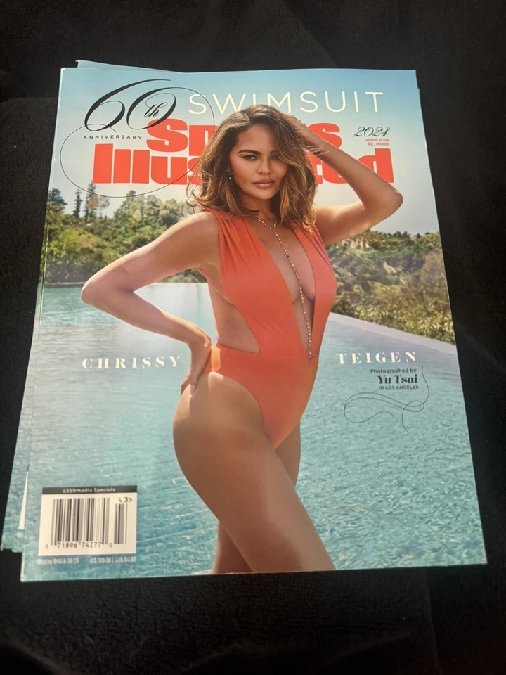 Chrissy Teigen 2024 Sports Illustrated Swimsuit Edition Issue 60th Anniversary