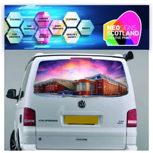 Tailgate wrap for VW Volkswagen Transporter T5 T6 Air Release Vinyl TRANS030 - Picture 1 of 1