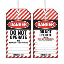 Do Not Operate Tag - Poly and Cardstock