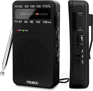 Tragbares AM FM Radio Kompakt Transistorradio Taschenradio SCHWARZ - Bild 1 von 11