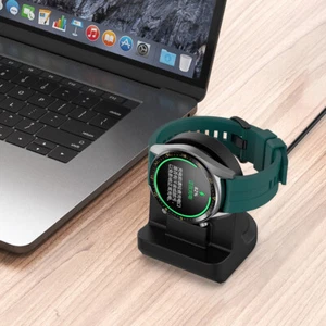 Charger Stand Portable Silicone Charging Base for Honor Watch GS3 (Black) - Zdjęcie 1 z 8
