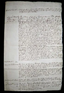 1687-1714 Abstract of Title QUEENS HEAD INN , Cow Cross St, Clerkenwell, London - Picture 1 of 4