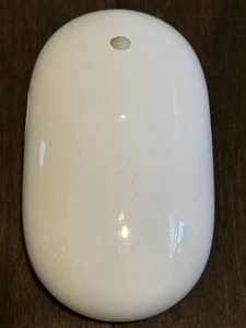 Apple Mighty Mouse A1197 Wireless Bluetooth Mouse White - Tested & Working - Picture 1 of 5