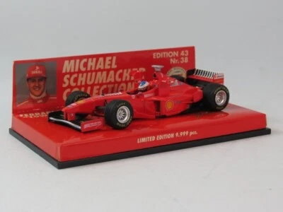 Minichamps Ferrari F300 #3 M. Schumacher TOWER WING 1998 1/43 MSC#38 510984333 - Immagine 1 di 4