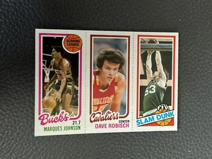 1980-81 Topps #143 Marques Johnson / #57 Dave Robisch / #254 Rick Robey - Imagen 1 de 2
