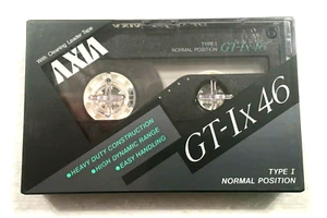 AXIA GT-Ix 46 Vintage Audio Cassette Cinta en Blanco Sellado Hecho en Japón Tipo I - Imagen 1 de 2