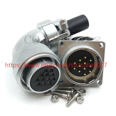 12Pin Aviation Connector, WS28 Bulkhead Industrial Power Connector, Panel Mount - Image 1 of 4