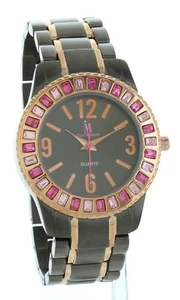 Isaac Mizrahi Two Tone Crystal Womens Watch - Picture 1 of 7