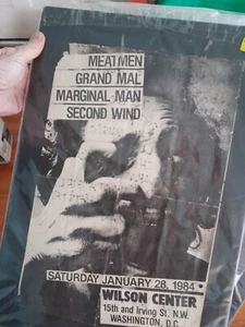 THE MEATMEN PUNK ROCK TOUR POSTER W SET LIST WILSON CENTER MINOR THREAT GUYS - Picture 1 of 4