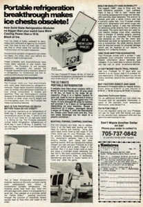 1979 Vintage Print Ad Koolatron Portable refrigeration breakthrough Solid State - Picture 1 of 2