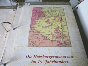 Historia alemana en mapas históricos 1860 monarquía de los Habsburgo mapa de las naciones - Imagen 1 de 3