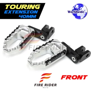 For Razor MX350 MX400 MX 500 650 Silver Rider 40mm Adjustable Touring Footpegs - Imagen 1 de 5