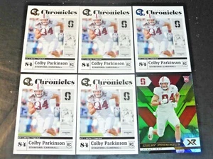 (5) 2020 PANINI CHRONICLES COLBY PARKINSON STANFORD RC XR + CHRONICLES BASE LOT - Picture 1 of 1