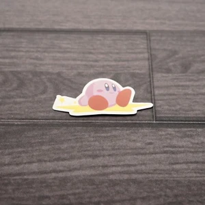 Kirby | Adesivo Kirby Star Sitting solo decalcomania | Ottimo per bottiglie, computer portatili, ecc - Foto 1 di 4