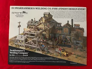 Vintage 1990 Swakhammer’s Welding Co. Model Train Print Ad Fine Miniatures Ad - Picture 1 of 7