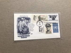 US Korean War FDC (KRW88) +Memorial #3803 +5-Stamp Franking +Uncommon Cover - Picture 1 of 1