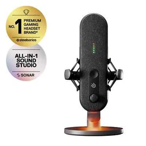 Steelseries Alias Microphone à Condensateur Qualité Pro USB A Sonar Studio Son Noir - Photo 1/9