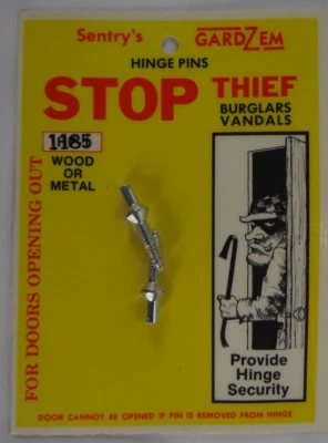 Pasadores de bisagra Stop Thief HP1, 1185 madera metal y puertas que se abren, Sentry's GardZem Foto 1 de 4