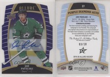 2019-20 Upper Deck Allure Purple Diamond Auto /10 Joe Pavelski #27 Auto