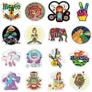 Lot 100Pcs Hippie Laptop Skateboard Vinyl Stickers Bomb Luggage Decals Dope Pack - Picture 1 of 12