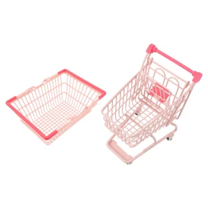 Cosmetic Storage Basket Grocery Shopping with Handles Kid Cart Toddler - Picture 1 of 10